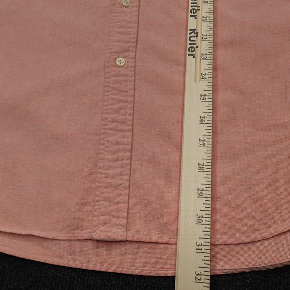 Ralph Lauren Button Down Long Sleeve Cotton Oxford Preppy Men XL Salmon - Picture 6 of 8